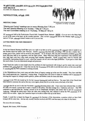 April 1995 — first-page preview